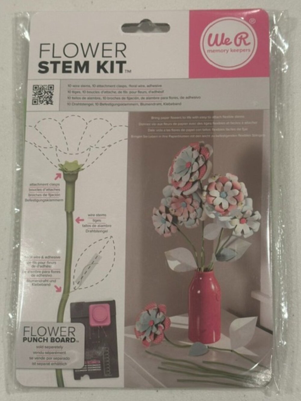 NEW We R Memory Keepers Flower Stem Kit (10 pieces)